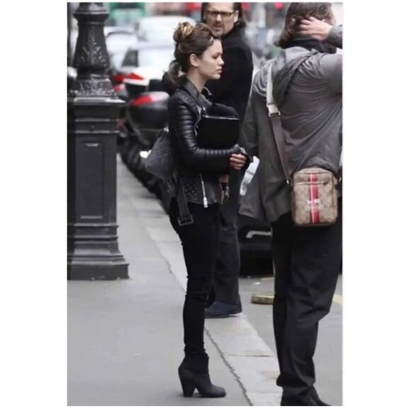 $500 Rag & Bone Classic Newbury Bootie Black Suede Leather 37 Sz 6.5/7 CELEBS!! - Picture 5 of 16